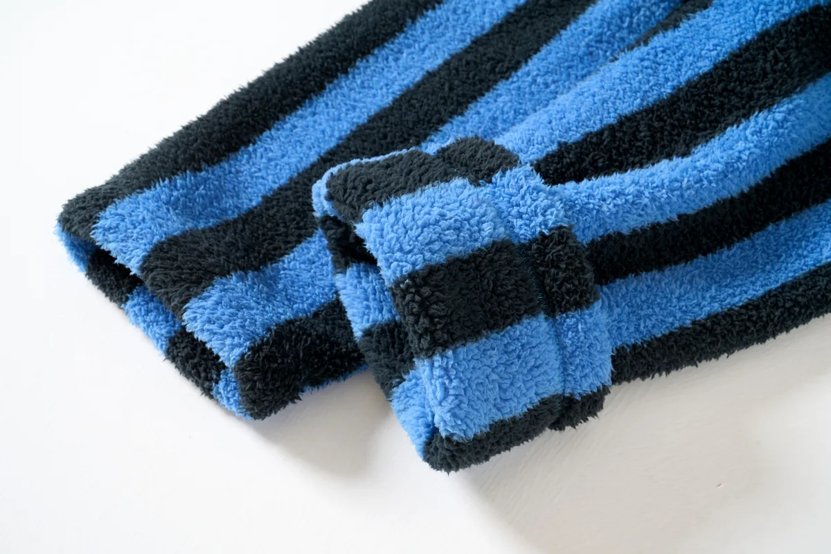 Cobalt Stripe Kimono Robe, detail 4