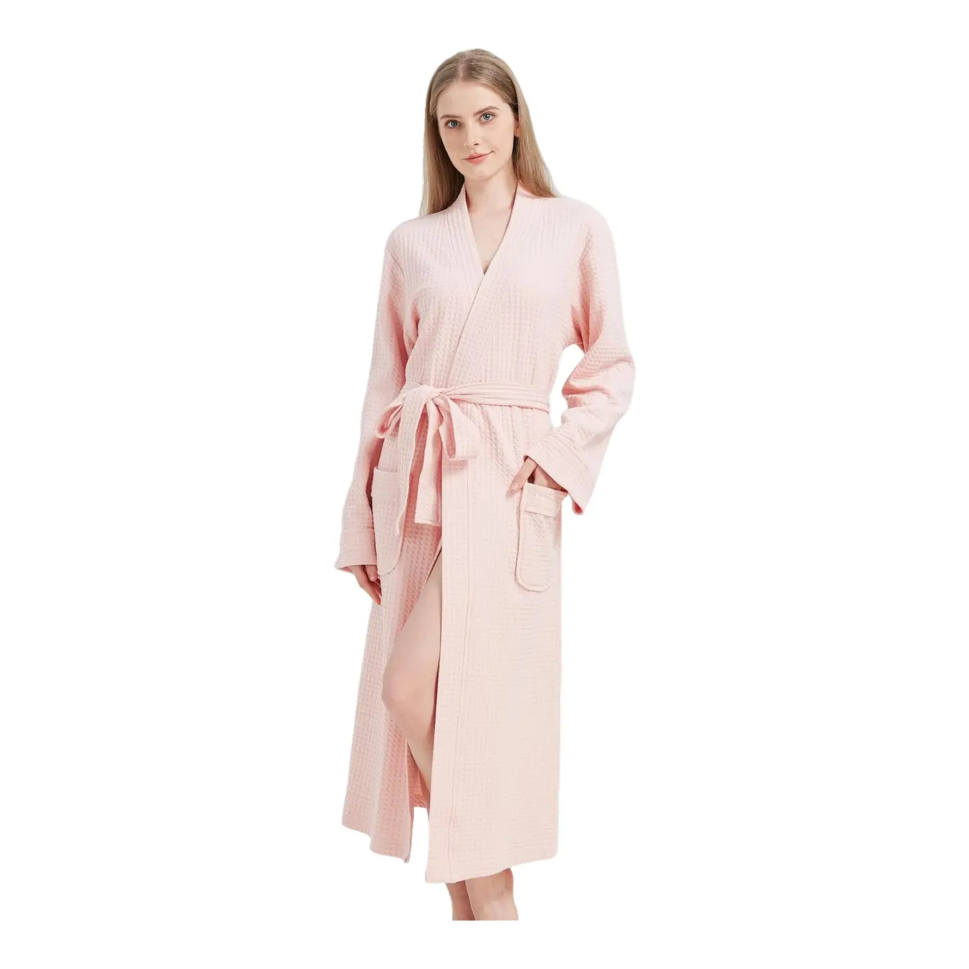 Signature Cotton Waffle Robe, detail 2